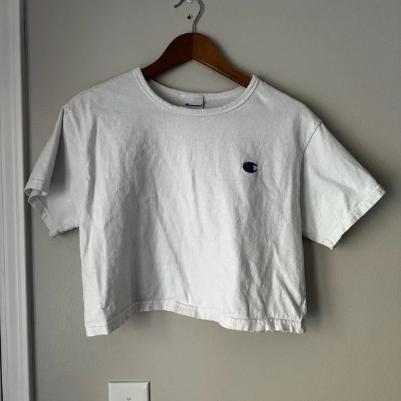 Champion Women's Short Sleeve White Tee - Picture 2 of 6